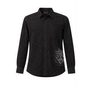 Ezekiel Black Label Edition Streetwear Goth Button Up Shirt XL Dragon Graphic